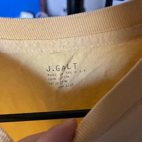 Brandy Melville Light Yellow 'Honey' Tee - Picture 3 of 3